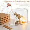 Transparent Acrylic Storage Box Magnetic Figurine Display Box Collection Figures Dustproof Storage Box Office Desktop Decoration