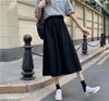 Женская белая длинная юбка Модные карманы Плиссированные юбки до колена Осень 2024 Новые Повседневные Элегантные С высокой талией А-силуэта Женские юбки