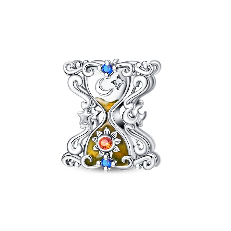 Lovers Charms 925 Silver Star Moon Sun Magic Tarot Cards Pendants Fit Qikaola 925 Bracelets DIY Birthday Jewelry Gifts