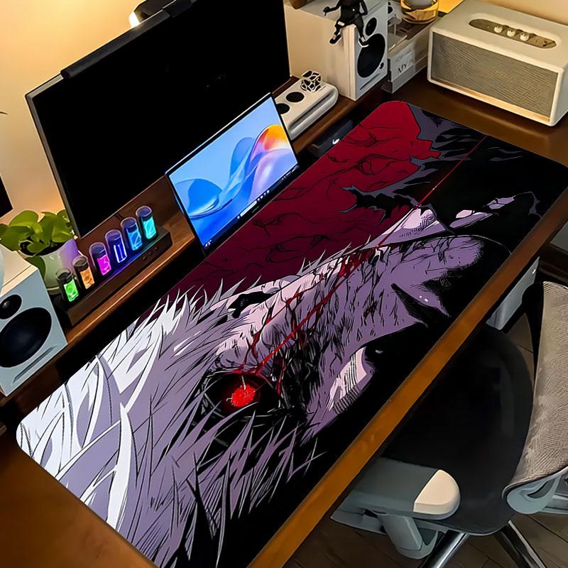 Tokyo Ghoul Mouse Pad, Large Gaming Desk Mat, Non-slip XXL Mousepad for Laptop & Tablet, Mini PC Playmat with Stitched Edges