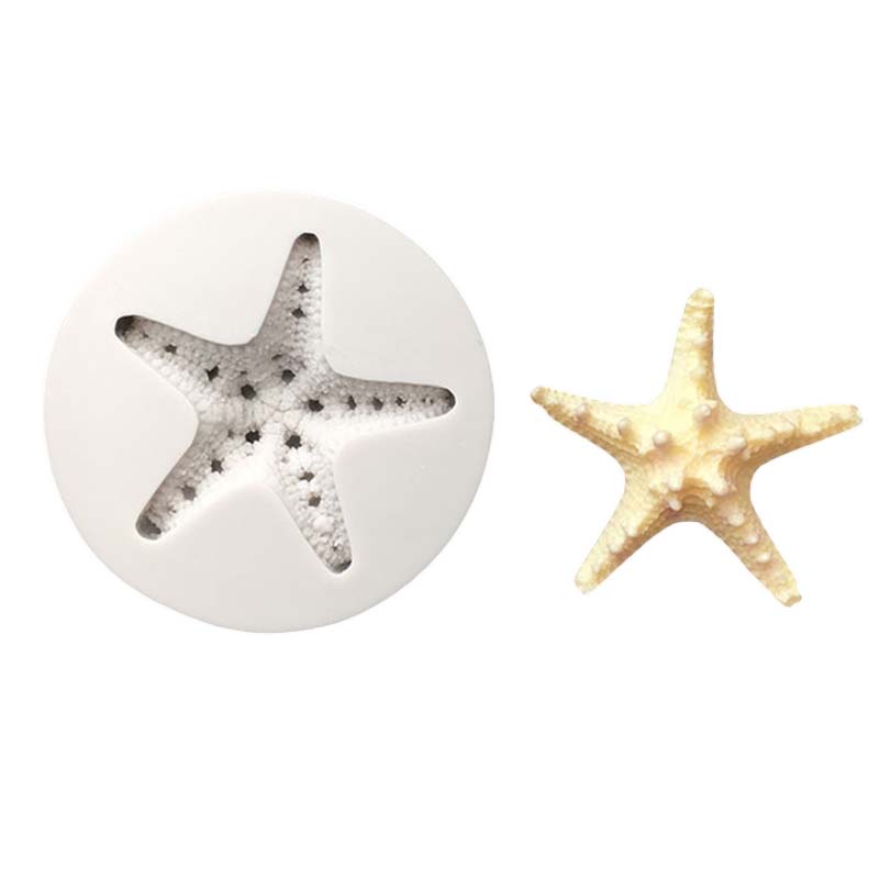 Cake Decoration Tools DIY Sea Conch Starfish Shell Fondant Cake Candy Silicone Molds Creative Chocolate Mold