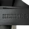 Great HERMES Sandals Geek strap black leather Women 37 RG231219Z Used