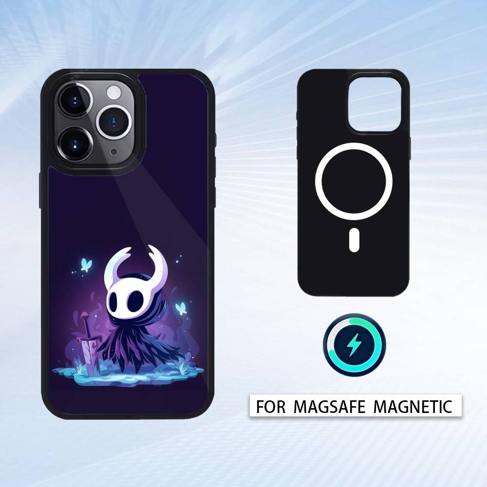 Чехол для телефона H-Hollow K-Knight, магнитный, для iPhone 17 16 15 14 13 12 Pro Max, чехол для беспроводной зарядки Magsafe