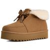 Short Snow Boots Warm Simple Comfortable Women Boots Brown 1174570-CHE