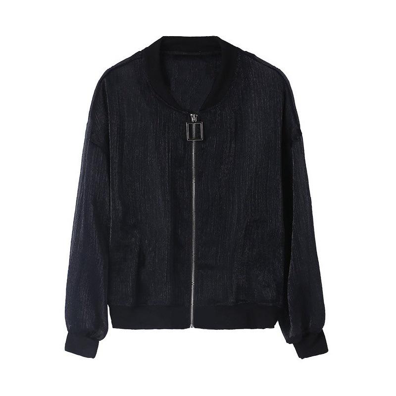 Летняя женская куртка из органзы на молнии большого размера для защиты от солнца (2022 Корейский стиль)