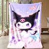 Soft Flannel Blanket Lightweight Cozy Bedroom Living Room CoverKuromi