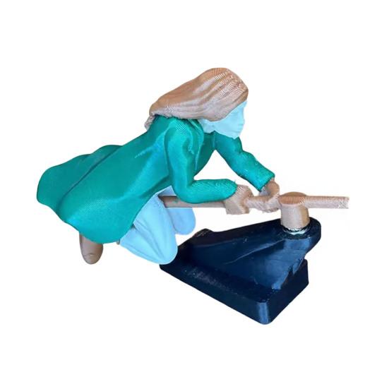 Декор для автомобиля Динамический эффект полета Игрушка со стабильным нескользящим основанием Приборная панель автомобиля Летающая кукла Дрифт Поворот Волшебник Метла Декор