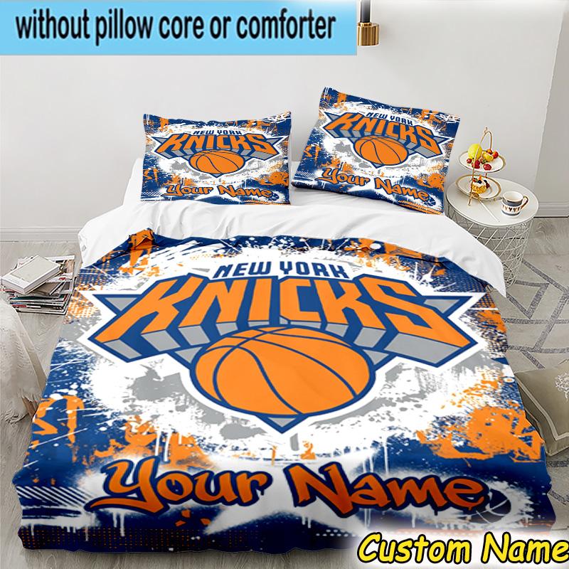 3pcs Custom Name New York Football Bedding Set Includes 1 Duvet Cover & 2 Pillowcases for All Seasons Dormitory Home Decor Christmas gifts