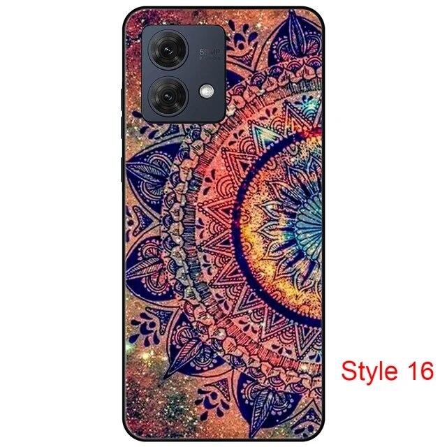 Чехол для Motorola Moto G84 MotoG84, черная задняя крышка, чехол 6,5 дюйма, противоударный мягкий бампер, противоскользящий прочный ТПУ, полная защита