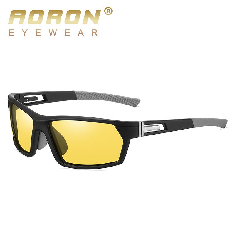 AORON модные мужские поляризационные солнцезащитные очки для улицы классический дизайн велосипедные очки антибликовые UV400 очки