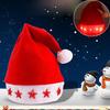 Glowing Christmas Hat Luminous Led Red Flashing Star Santa Hat For Adult