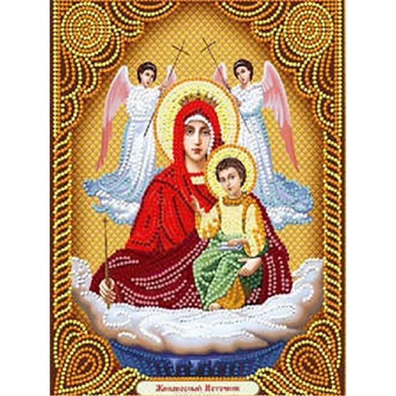 DIY Religion 5D Diamond Painting Full Round Drill Portrait Diamond Embroidery Cross Stitch Mosaic Kits Resin Wall Art Home Decor