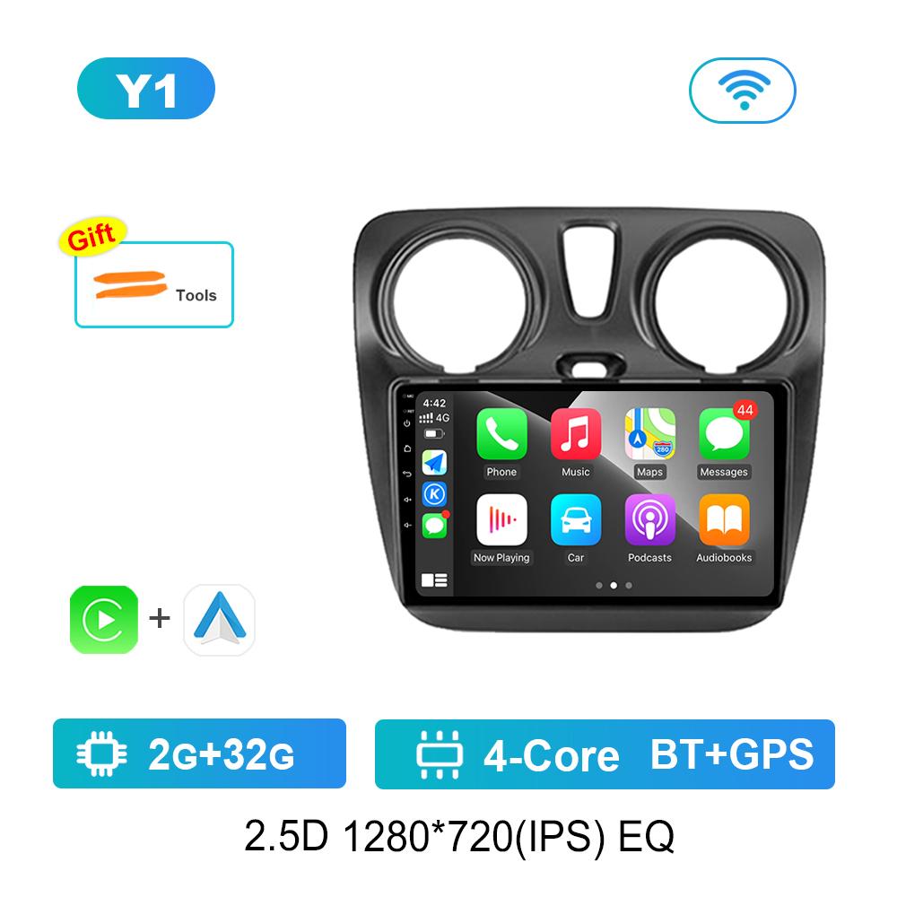 Android Автомагнитола Мультимедийный Видеоплеер для Renault Lodgy Dokker 2012 2013 - 2020 DSP Стерео GPS Навигация 4g WiFi Bluetooth