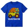 VelociTractor Funny Dinosaur Tractor Graphic Tshirt Unisexs Women Clothing Fashion Cotton Casual Oversized Short Sleeve T Shirts