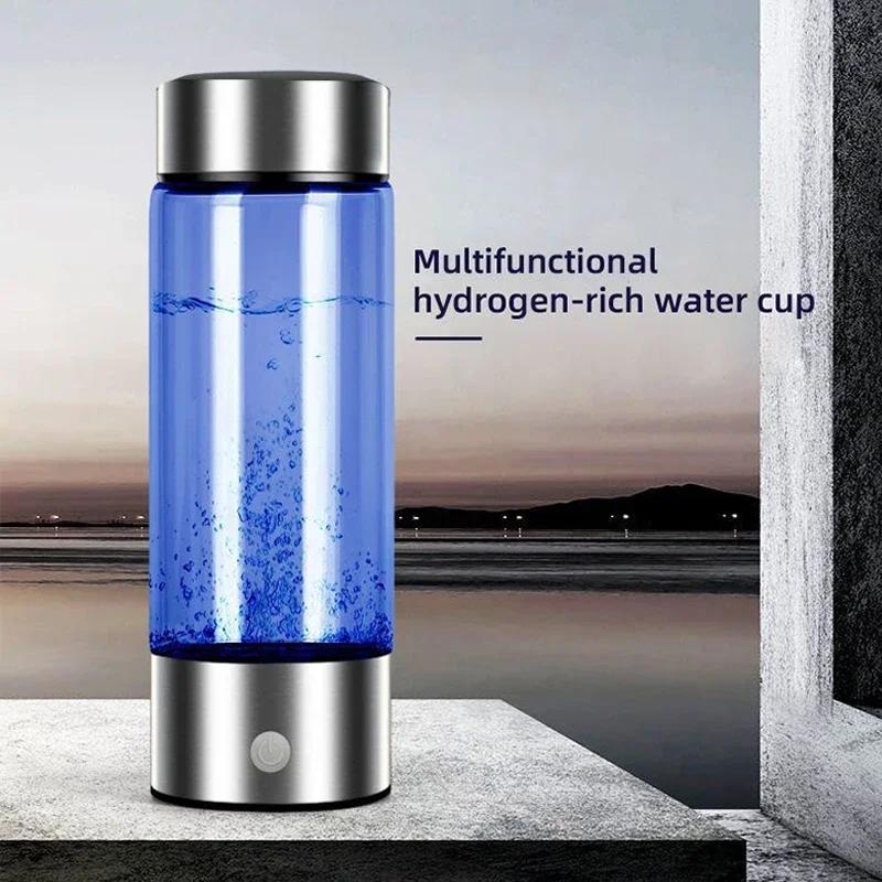 Hydrogen-Rich Water Cup Hydrogen Water Generator Alkaline Maker Rechargeable Portable Water Ionizer Bottle Super Antioxidan