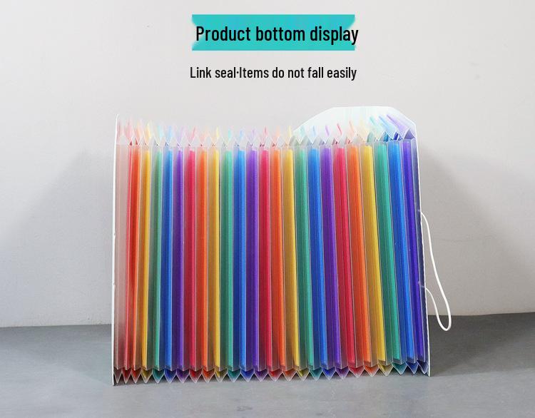 Портативная многослойная папка-гармошка формата А4 - Большая вместимость для офиса и студентов