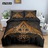 Покрывало на кровать King Size Queen Size с изображением ладони короля Коллекция покрывал Boho Магическая Мандала Покрывало на одеяло Рука Фатимы Покрывало на одеяло с изображением Руки Хамсы Полиэстер