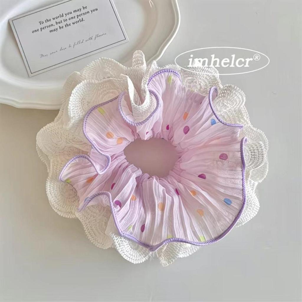 French-Korean Double-Layer Ballet Lace Extra Large Hair Scrunchie