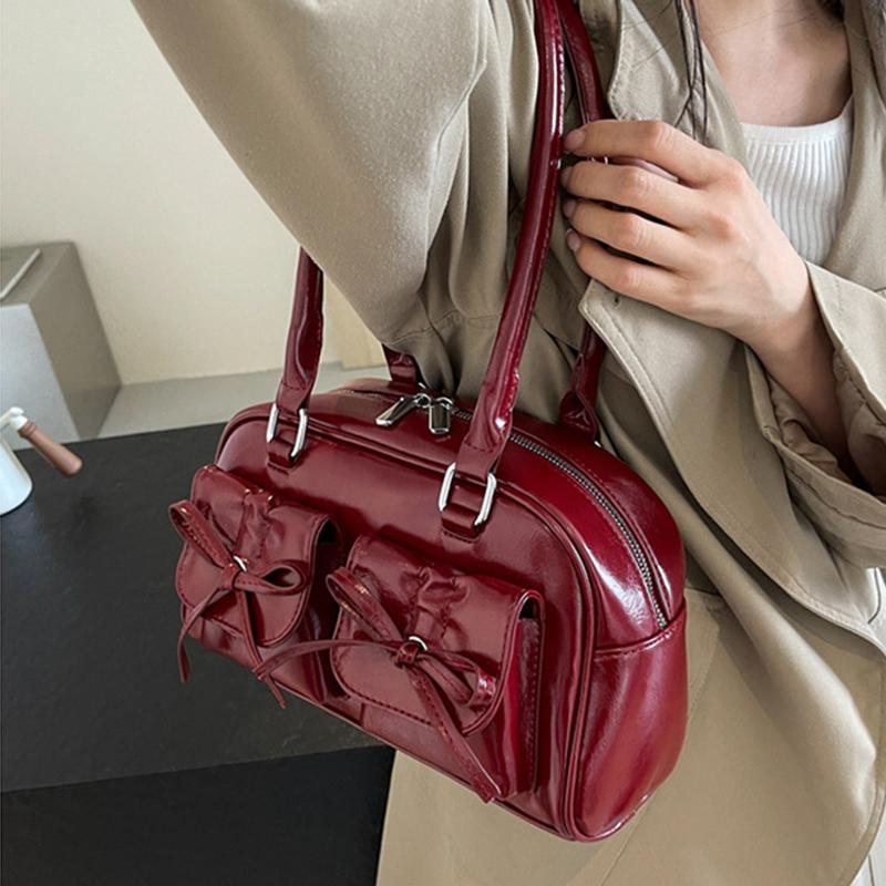 Модная сумка через плечо с бантом для женщин, кошелек и сумка через подмышку