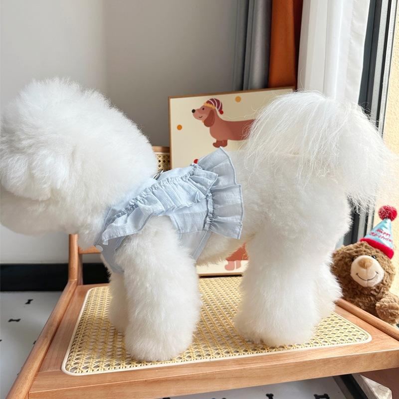Pet Dog and Cat Clothes Teddy Bichon Frise Poodle Tractable Chest and Back Vests