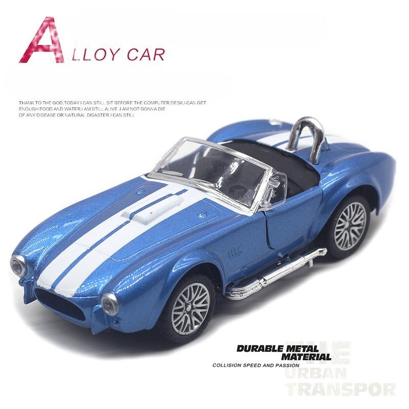13см 1:Масштаб 32 Металлический Сплав Классический Shelby Cobra 427 Классический Автомобиль Модель Автомобиля Литье под Давлением Транспортные Средства Игрушки Детские Рождественские Подарки