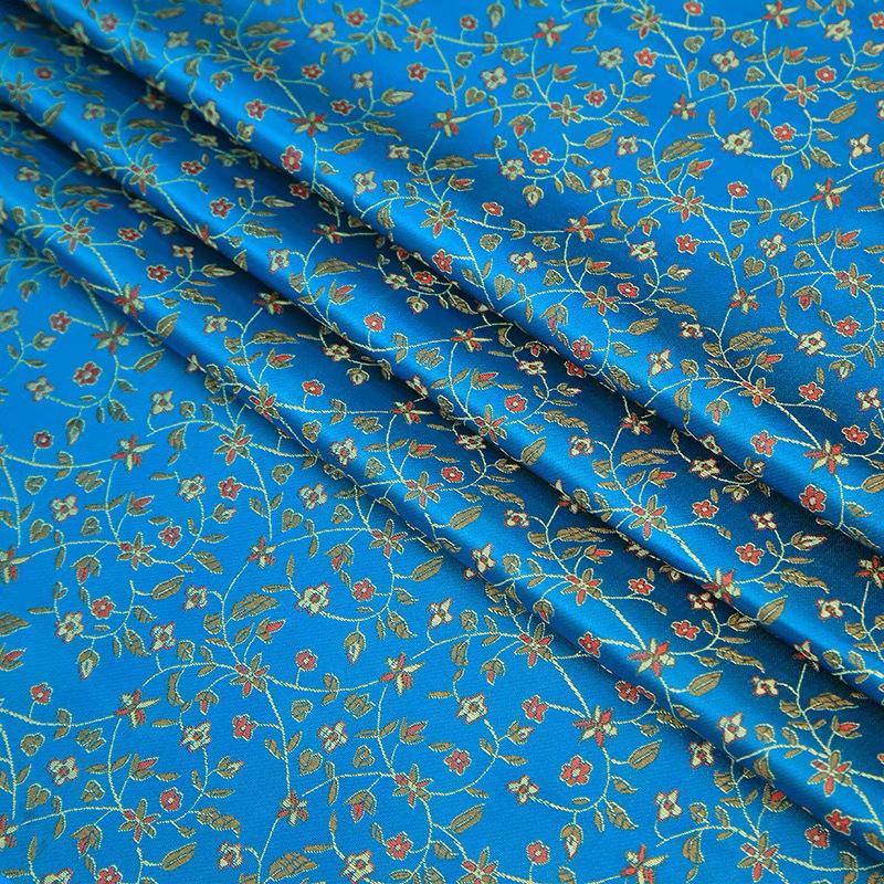 Парча Ткань из рисовых цветов Ханфу Нейлон для Свадебного Чехла Си Па и Ципао DIY