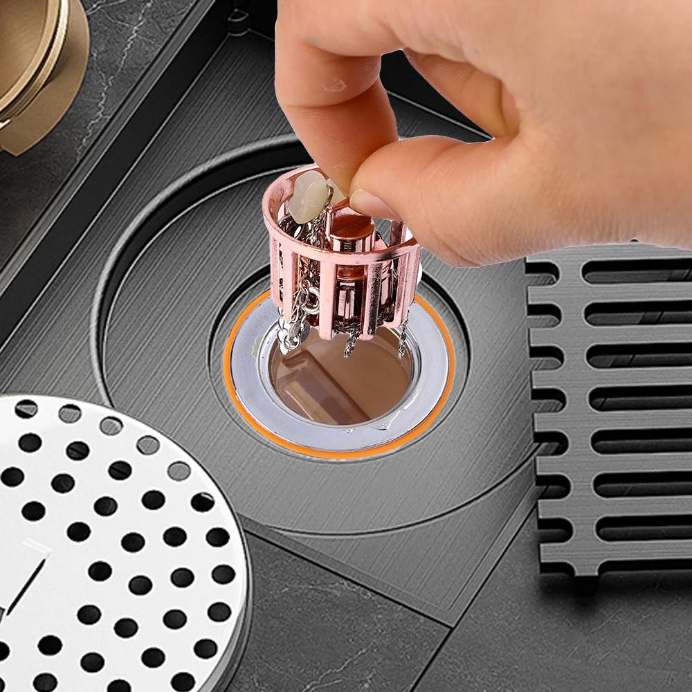 6/3/1PCS Gravity-Induction Floor Drain-Core Toilet Deodorant Anti-Odor No Smell Bathroom Toilet Sewer Shower Drain for Bathtub