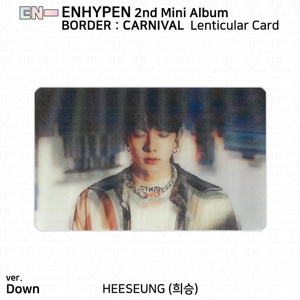 ENHYPEN 2-й мини-альбом Border Carnival, официальная фотокарточка Up Hype Down Ver. KPOP