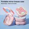 Sanrio Hello Kitty Melody Retainer Case With Mirror Mouth Guard Case Fake Teeth Denture Storage Box Dental Aligner Container