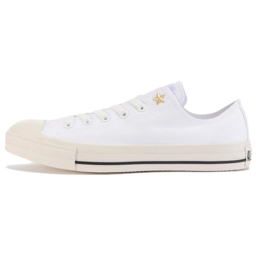 Converse All Star GS-Studs OX Нескользящие Прочные Низкие Кеды из Канваса Унисекс Белые 31306951