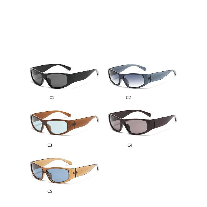 STORY Fashion Narrow Frame Y2K Sunglasses Women Men Trendy Oval Sports Cycling Sun Glasses UV Rectangle Cyberpunk Shades S17010H