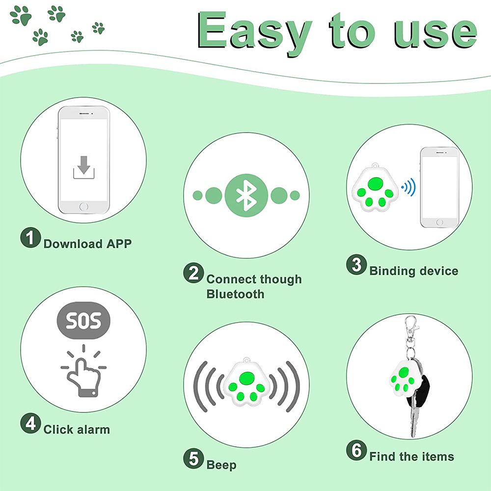 3Pcs Portable Gps Tracking Mobile Smart Anti Loss Device For Kids Pets Backpacks