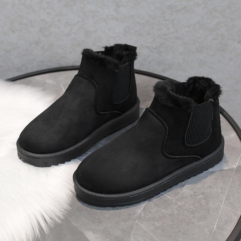 2024 New Women's Snow Boots Comfortable Warm Plush Ankle Boots Women Classic Thickened Fluff Winter Ladies Shoes Chunky Boots Woman