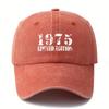 Унисекс Бейсболка с принтом и буквой 1975 LIMITED EDITION Шляпа с изогнутым козырьком Стирка Ретро Легкая для улицы Кепка