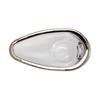 Aoyama Glass Glass Small Bowl with Small Dish, 7cm, Platinum, Made in Japan, AMG-CA-P207P