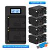 7200mAh NP F970 NP-F960 Battery  + Fast LCD Dual Charger for Sony NP F970 F960 F550 F570 QM91D