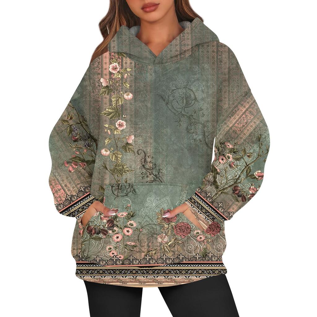 Женские худи оверсайз из флиса, толстовки с длинным рукавом, пуловеры с карманом