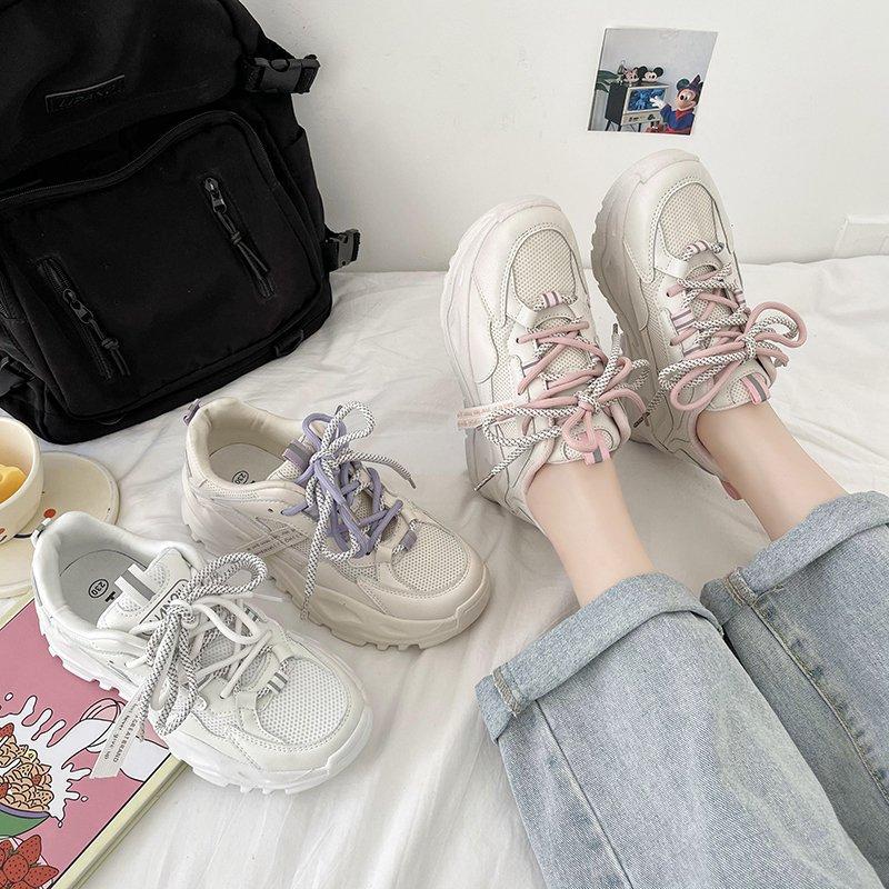 2024 Осенние женские кроссовки из искусственной сетки, удобные и дышащие кроссовки для бега, женская вулканизированная обувь, женская обувь