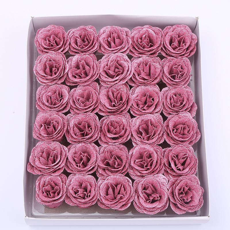 Букет из цветов «Синяя чародейка» из розового золота с кристальным блеском, набор для DIY ко Дню святого Валентина