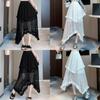 Elegant Lace Cake Skirt With High Waist And Ruffle Hem For Womens Spring Fashion