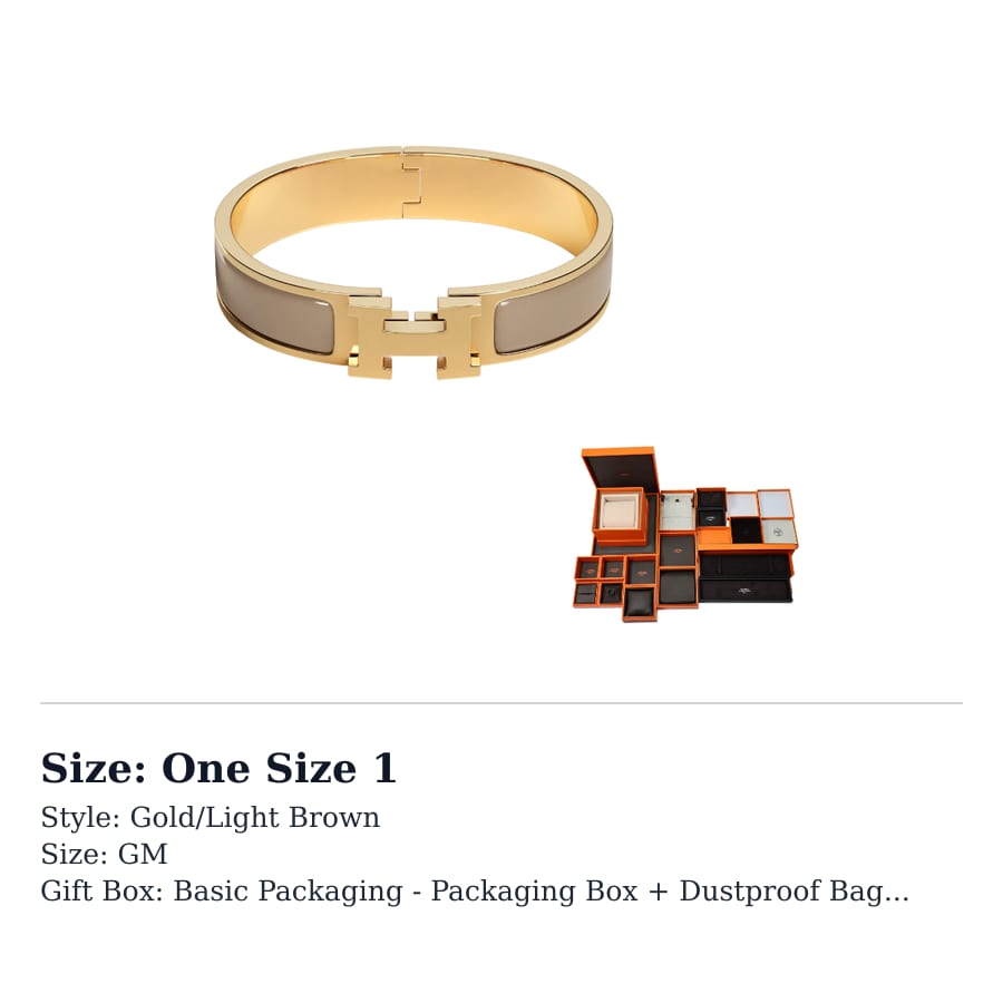 HERMES Clic H Enamel Bangles Women's 700001F 19