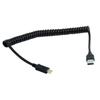 CY UC-080 USB-C Male To USB3.0 A Male Spring Cable