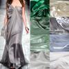 50*150cm Stretch Satin Translucent Yarn Fabric Glossy Silky Soft Light Fabric For Diy Hanfu Shirt Wedding Dress Designer Fabric