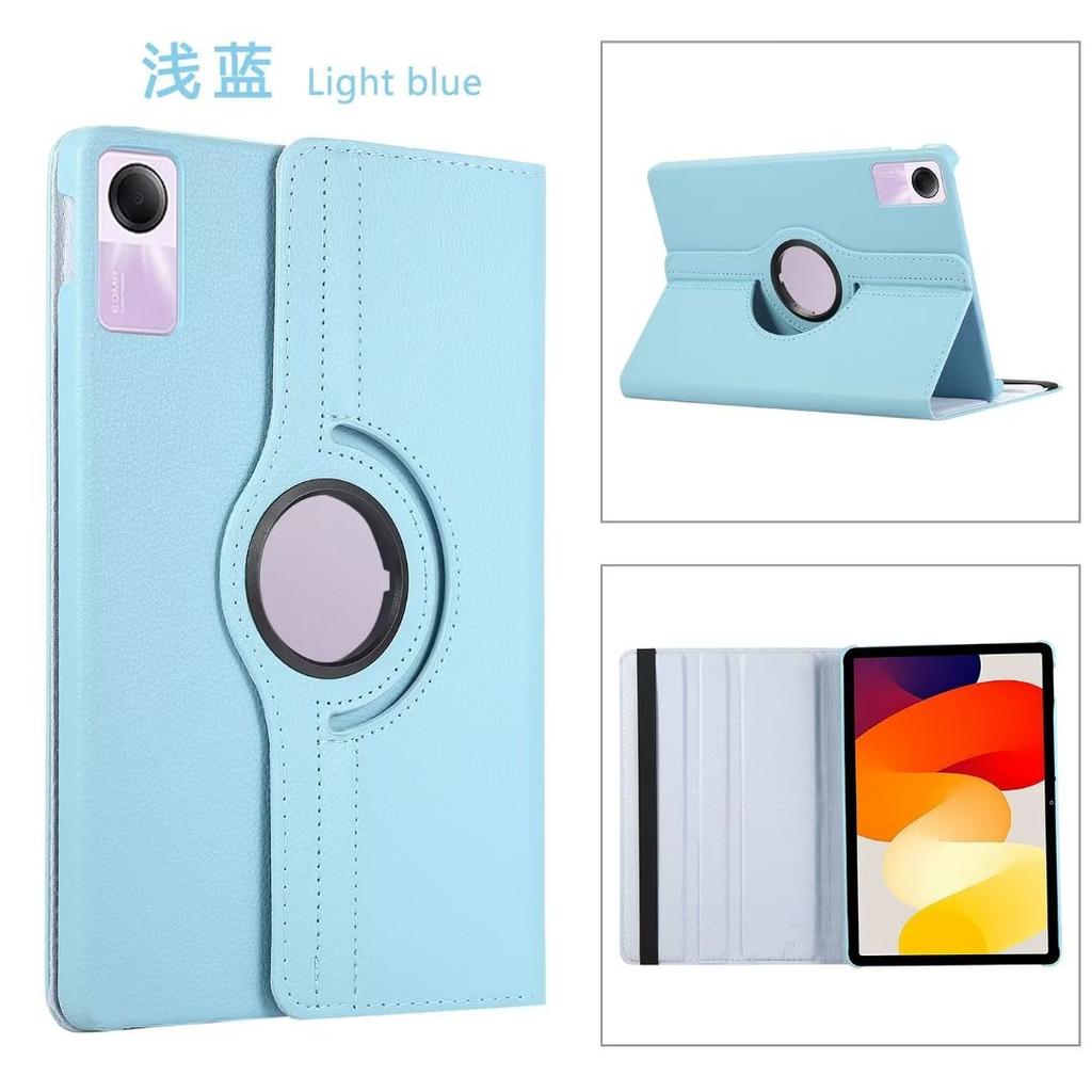Применимо к Redmi pad SE 11 дюймов плоская кожаная обложка pad2 однотонная полноразмерная вращающаяся чехол с рисунком личи держатель противоударный корпус