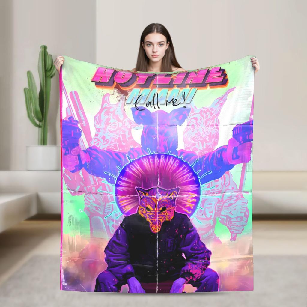 Invader Zim Movie Blanket Soft Aesthetic Plush Throw Blanket For Bedroom Airplane Travel Flannel Bedspread Bed Cover
