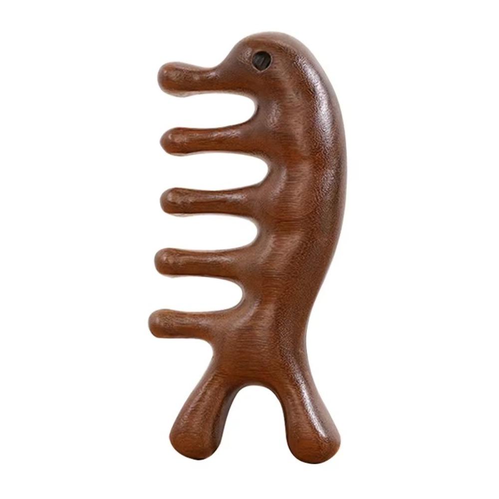 Инструменты для расчесывания волос на голове, пять широких зубчатых гребней, переносная деревянная массажная расческа