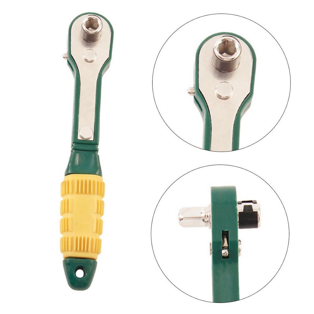 Mini 1/4 Screwdriver Rod Quick Ratchet Wrench Socket 5-13mm 1/4inch Driver Screwdriver Bits T10/T20/T25