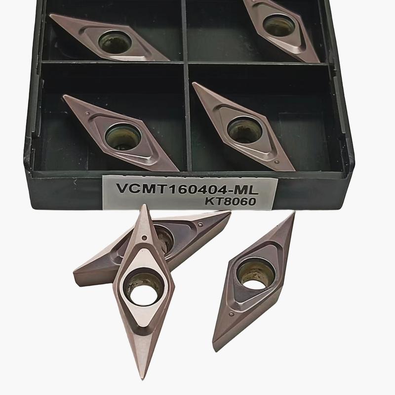 High Efficiency Machine Tool VCMT160402 VCMT160404 VCMT160401 KT8060 CNC Turning Cutting Tool High Precision Standard VCMT