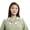 Floral Embroidered Flower Fake Collar Detachable Lace Neckline Lace Collar  Women/girls