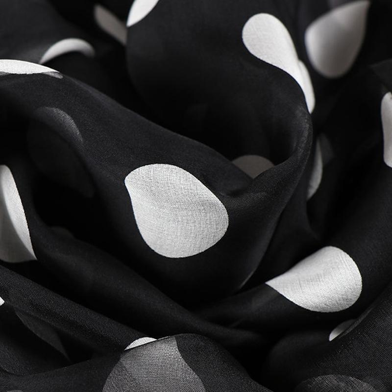 Spring Summer Mid Length Women's Thin Light Spotted Air-conditioned Shirt Draped Over A Shawl Sun Protection Long Sleeved Beach Jacket